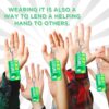 Yinkin End the Stigma Mental Health Awareness Key Chains Inspirational Gifts Green Ribbon Jewelry for Men Women Support