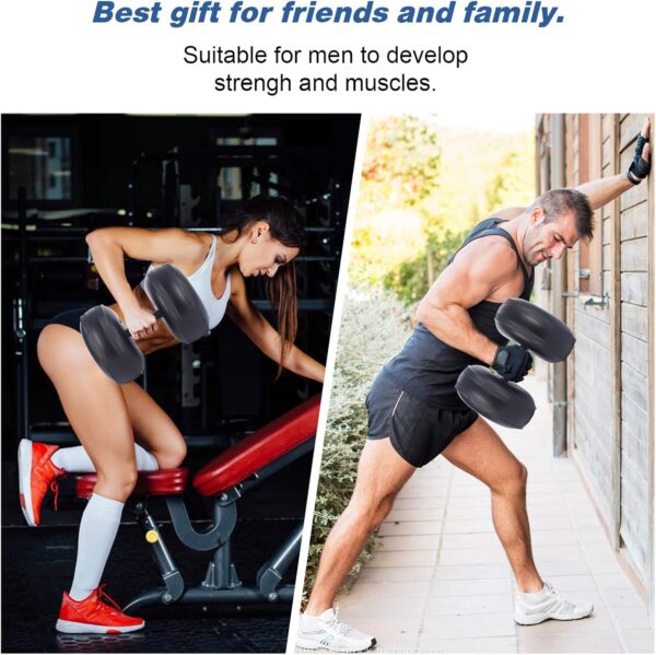 Water Filled Dumbbells Set - Water Filled Weights - Portable Travel Weights - Weights Adjustable Dumbbells - Portable Fitness Equipment - Strength Training - Fitness and Shaping