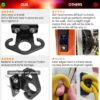 Resistance Band Wall Anchors, Wall Mounted Modular Hooking Platform, Workout Wall Mount Anchor, Training Anchor Mounted Hook Exercise Station for Home Gym Workouts,Yoga,Fitness,Strength Training,Black