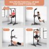 Wesfital Pull Up Bar Power Tower Dip Bar Station Dip Stand Multi-Functional Workout Equipment Strength Training Machine for Men Women Home Gym