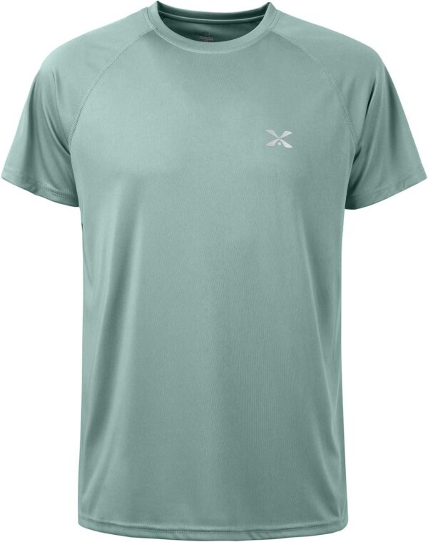 Mens Short Sleeve Outdoor Performance T-Shirt Quick Dry Crew UPF 50+ Athletic Running Workout Fishing Top Shirts