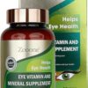 Eye Vitamins with Lutein and Zeaxanthin – Premium Eye Health Supplements for Adults, Relieves Eye Strain, and Enhances Vision – 6 Key Nutrients in 2 Daily Capsules, 60 Capsules