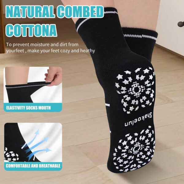 Non Slip Pilates Socks with Grips for Yoga, Barre, Grippy, Hospital, Ballet for Women with Arch Support.