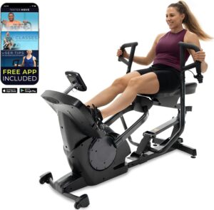 Teeter Power10 Rower with 2-Way Magnetic Resistance Elliptical Motion - Indoor Rowing Machine w/Bluetooth HRM Connectivity, Teeter Move App - Free Classes & Coaching