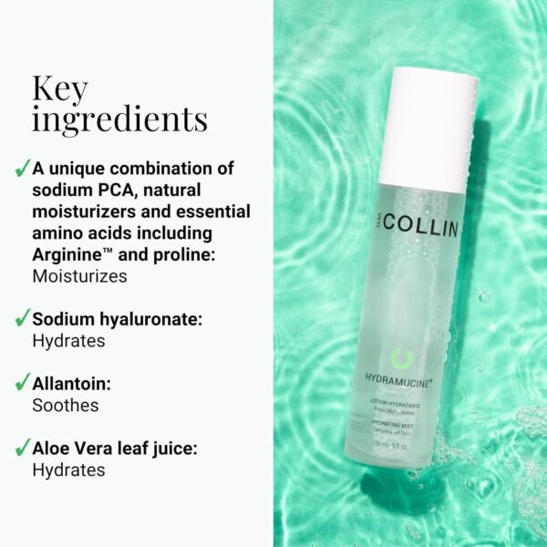 G.M. COLLIN Hydramucine Hydrating Mist | Gentle Daily Face Mist Spray | Skin Moisturizer for a Dewy Glow
