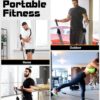 6Pcs Resistance Bands, Workout Bands 270lbs, Exercise Bands with Handles/Door Anchor/Ankle Straps/Bag/Poster for Men, Heavy Resistance Bands for Working Out at Home