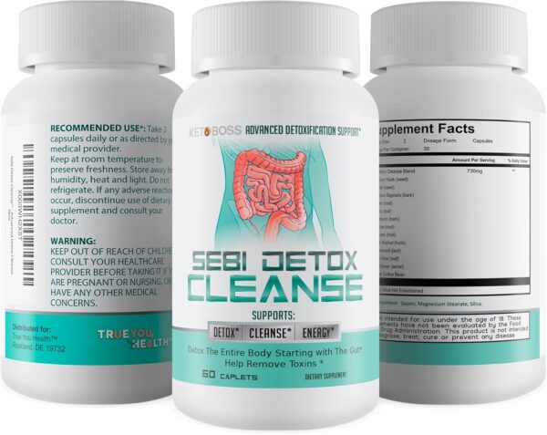 Sebi Detox Cleanse - Advanced Detoxification Support - Detox The Entire Body Starting with The Gut - Help Remove Toxins - Inspired by dr sebi Products - Natural Detox Cleanse - Keto Detox