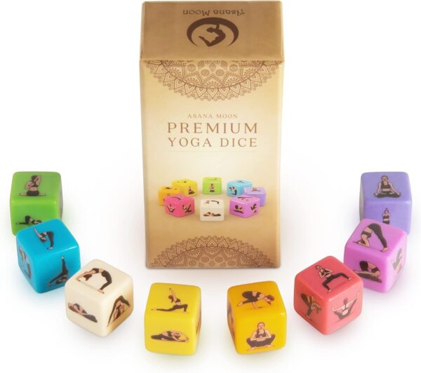 Yoga Dice – One of The Unique Yoga Gifts for Women or Any Yoga Lover – Yoga Accessories for Teachers and Yogis – Yoga Gift Idea for Instructors