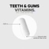 Codeage Teeth & Gums Vitamins + Oral Probiotics Supplement for Mouth - Whole Food Calcium, Collagen, Potassium, Vitamin C, D3, K2, Zinc – Oral Care & Dental Multivitamin Supplements - 90 Capsules