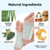 Bandoo Original Deep Cleansing Foot Pads | Rana Pads | Premium Natural Bamboo Foot Pads | Japanese Foot Pads | Cleanse, Moisturize & Energize | for Men & Women | 10 Pads