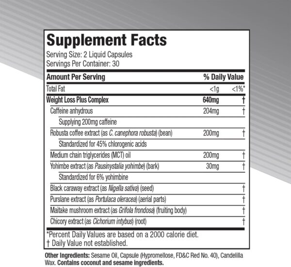Hydroxycut Advanced - 60 Rapid-Release Liquid Capsules - Thermogenic Calorie Burn, Maximize Energy - for Women & Men