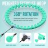 JKSHMYT Weighted Hula Circle Hoops for Adults Weight Loss, Infinity Fit Hoop Plus Size, 30 Detachable Links, Exercise Hoop for Women and Beginners