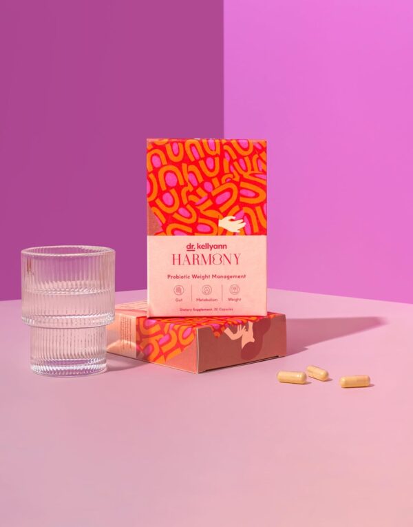 Dr. Kellyann Harmony Probiotic Weight Management (30 Capsules) Prebiotic and Probiotic to Support Weight Management and Promote Optimal Gut Health