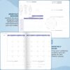 Clever Fox Fitness & Food Journal – Nutrition & Workout Planner for Women & Men – Diet & Gym Exercise Log Book with Calendars, Diet & Training Trackers - Undated, A5 Size, Hardcover (Light Blue)