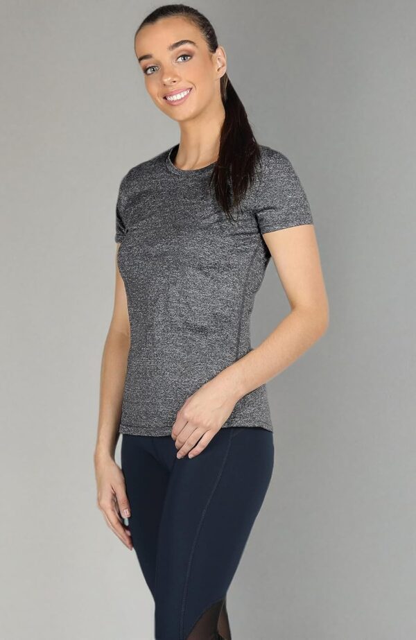 icyzone Workout Running Tshirts for Women - Fitness Athletic Yoga Tops Exercise Gym Shirts (Pack of 3)