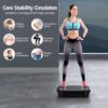 Vibration Plate Exercise Machine, Vibration Plate for Lymphatic Drainage 330 Lbs Capacity Whole Body Vibration Platform Machines Helps Weight Loss Shaping Toning Wellness Home Gyms Office