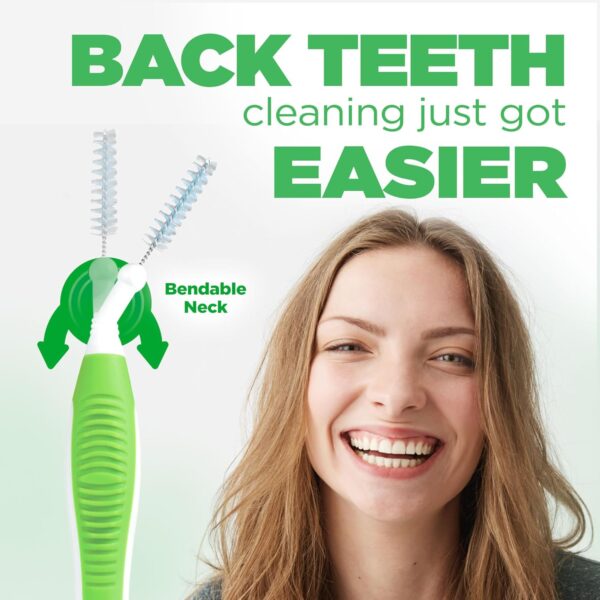 GUM Proxabrush Go-Betweens - Tight - Interdental Brushes - Soft Bristled Dental Picks for Plaque Removal Health - Safe for Braces & Dental Devices, 10ct (6pk)