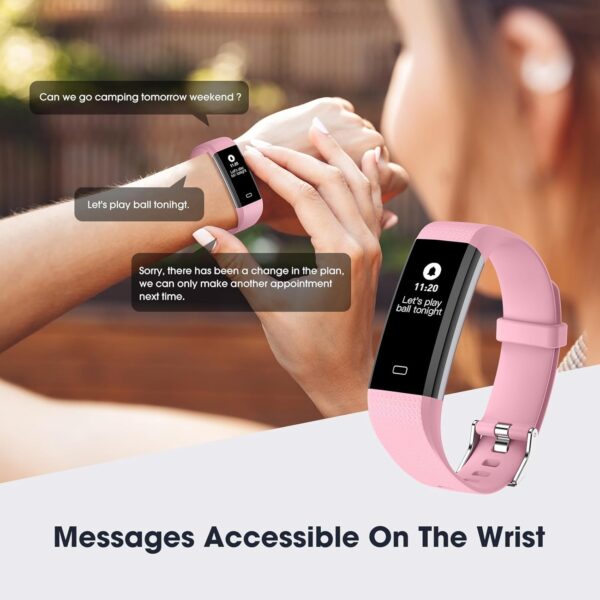 Kummel Fitness Tracker with Heart Rate Blood Oxygen Monitor, Activity Tracker Sleep Monitor Health Tracker, Smart Watch Pedometer Step Calories Counter, Fitness Watches for Men Women