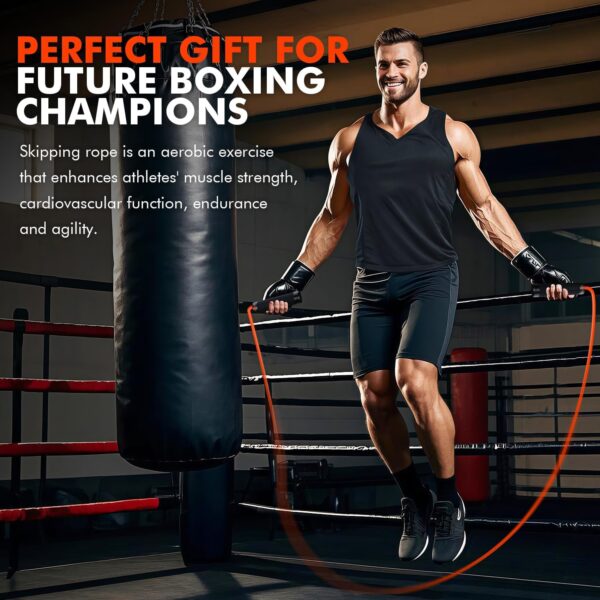 71tyyd6dZcL._AC_SL1500_.jpg Jump Rope, Weighted Jump Rope for Men Women, Adjustable 1lb Heavy Skipping Ropes, Suitable for Boxing, Cardio, Home Fitness, Training Muscle, Home Gym Workout Equipment, Full Body Exercise at Home