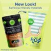 SmartLifeco Biodegradable Dental Floss Picks - Plant Based Handle, Thin Thread Tooth Flossers for Adults & Kids, Eco Friendly Toothpick Soft on Gum & Teeth, Compostable Zero Waste Vegan, 200 Mint