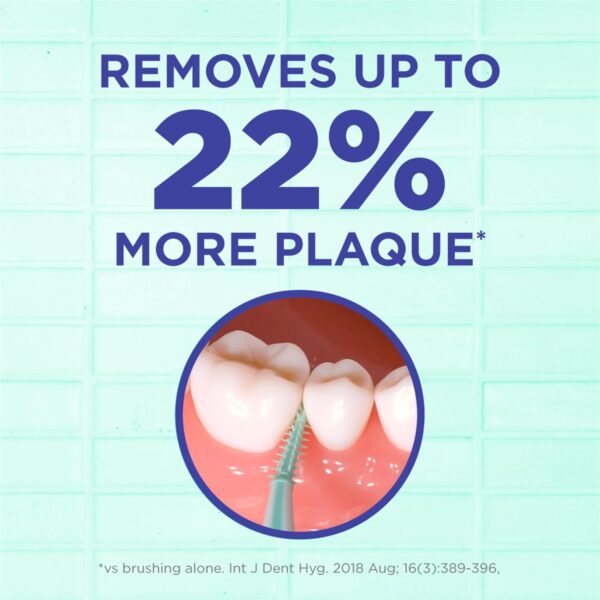 GUM Soft-Picks Advanced, Easy to Use Dental Picks for Teeth Cleaning and Gum Health, Disposable Interdental Brushes with Convenient Carry Case, Dentist Recommended Dental Picks, 60ct