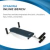 71u6BgbnyJL._AC_SL1500_.jpg Stamina InLine Back Stretch Bench Upper and Lower Back Stretcher - No Inversion Decompression Fitness Equipment - Up to 250 lbs Weight Capacity