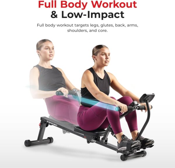 71uAYxod0SL._AC_SL1500_.jpg Sunny Health & Fitness Compact Adjustable Rowing Machine with 12 Levels of Resistance for Complete Body Workouts and Optional Free SunnyFit App Enhanced Connectivity