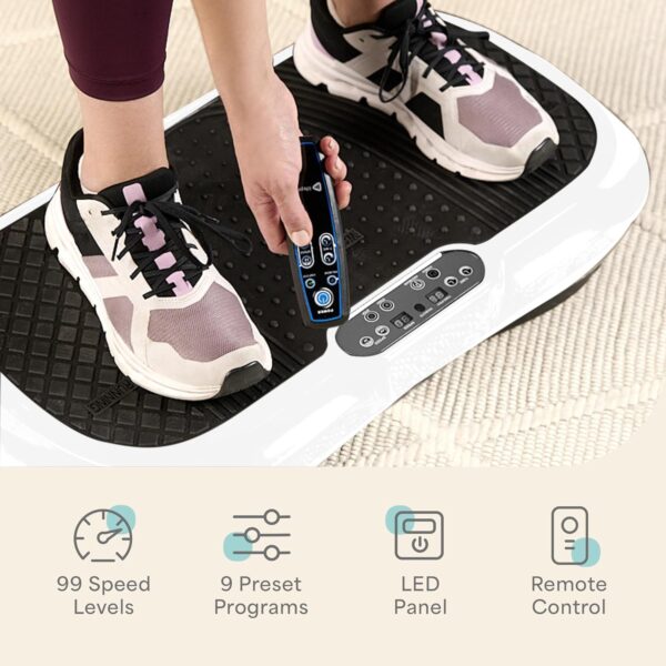 71uB2ddTWWL._AC_SL1500_.jpg Lifepro Waver Vibration Plate Exercise Machine – High-Intensity Vibration for Muscle Activation, Full-Body Workout Vibrating Platform with Loop Bands, Fitness Equipment for Strength Toning & Fat Loss