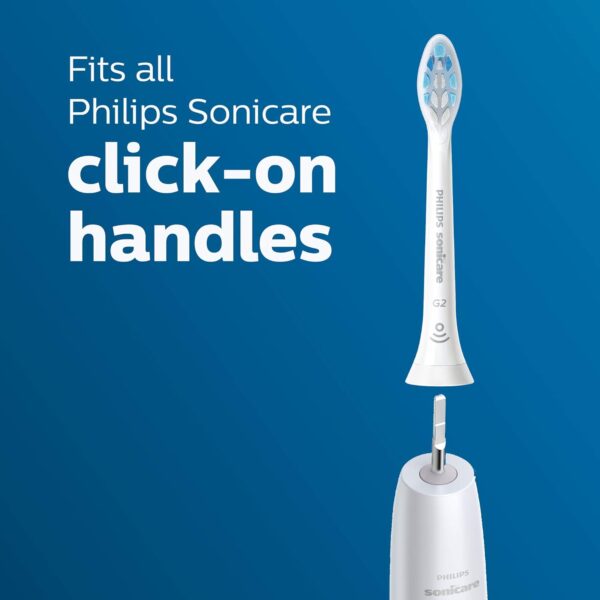 Philips Sonicare Optimal Gum Care Replacement Toothbrush Heads, HX9034/65, BrushSync™ Technology, White 4-pk