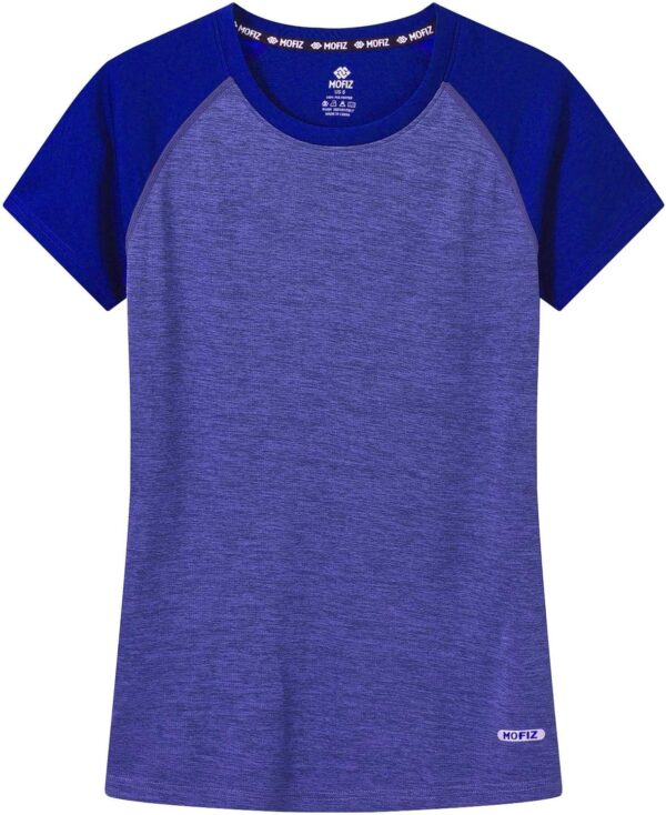 MoFiz Women's Short Sleeve UPF 50+ Sun Protection Sports T-Shirt Quick Dry Running Workout Athletic Tee Top