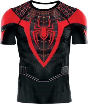 Men's Compression Shirt, Soft Short Sleeve 3D Print Fitness Sports Shirt Gym T-Shirt