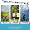 Kodal Copper Infused Quarter Socks Improve Foot Health Odor Control with Moisture Wicking Durable Comfortable Fit (4/5 Pairs)