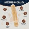 Real Coffee Wood Chew Toy for Dogs - 100% Natural Toys for Puppies Under 12lbs - Puppy chew Toys for Teething - Wood Toys for Training, Rewards - Relieve Stress - XXS - 2 Pack