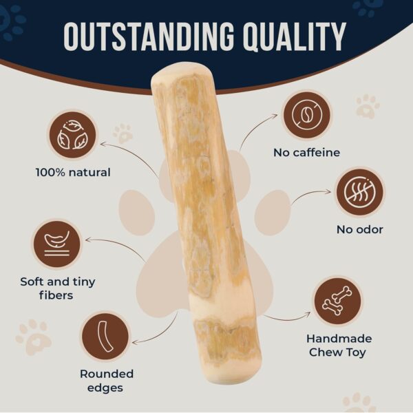 Real Coffee Wood Chew Toy for Dogs - 100% Natural Toys for Puppies Under 12lbs - Puppy chew Toys for Teething - Wood Toys for Training, Rewards - Relieve Stress - XXS - 2 Pack
