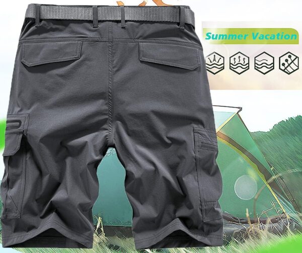 Quick Dry Hiking Shorts Men's Cargo Casual Outdoor 4-Way Stretchy Lightweight Summer Short with Multi Pockets 30-46 (No Belt)
