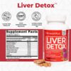 Health Plus, Liver Detox, Natural Herbal Liver Support & Detox Supplement with Milk Thistle, Dandelion and Turmeric Root, 60 capsules