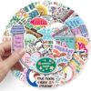 100pcs Mental Health Stickers for Water Bottle, Mental Health Matters Awareness Therapist Waterproof Vinyl Decal for Kids Adult Girl Laptop Skateboard Phone Notebook Guitar(Positive Affirmation)