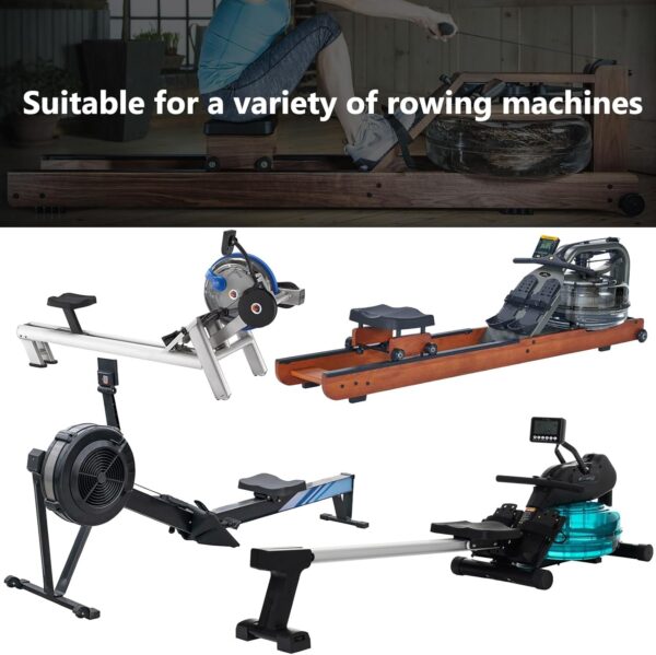 Rowing Machine Cover Fitness Equipment Cover Peotection for Sports Equipment Indoor or Outdoor Use 95" L x 24" W x 40" H Black