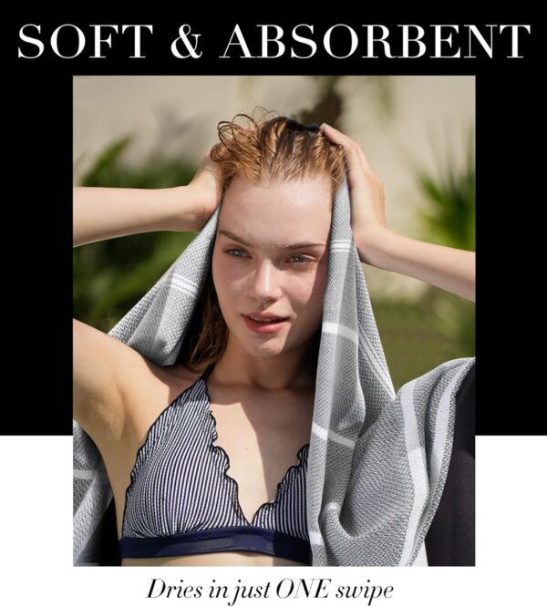 Giant Huge Thin Boho Throw Blanket Turkish Beach Blanket Towel Jumbo Extra Large XL XXL Big Oversized Outdoor Picnic Accessories Airplane Travel Essentials Camping Gears Must Haves Yard Yoga Mat Black