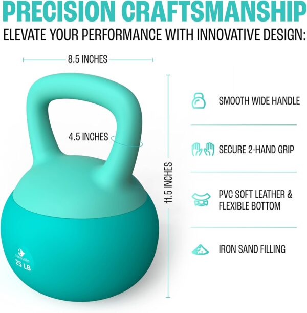 Soft Kettlebells, Serenilite Kettlebell Sets, Kettle Bell Sets for Women & Men, Safe Strength Training Kettlebells, Kettlebell Weights for Home Workouts & More.
