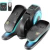 Under Desk Elliptical Machine, Ellipse Leg Exerciser for Seniors Adults, Adjustable Speeds Elliptical Trainer with Remote Control, Quiet & Portable Mini Seated Pedal Exerciser for Home Office Use