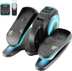 Under Desk Elliptical Machine, Ellipse Leg Exerciser for Seniors Adults, Adjustable Speeds Elliptical Trainer with Remote Control, Quiet & Portable Mini Seated Pedal Exerciser for Home Office Use