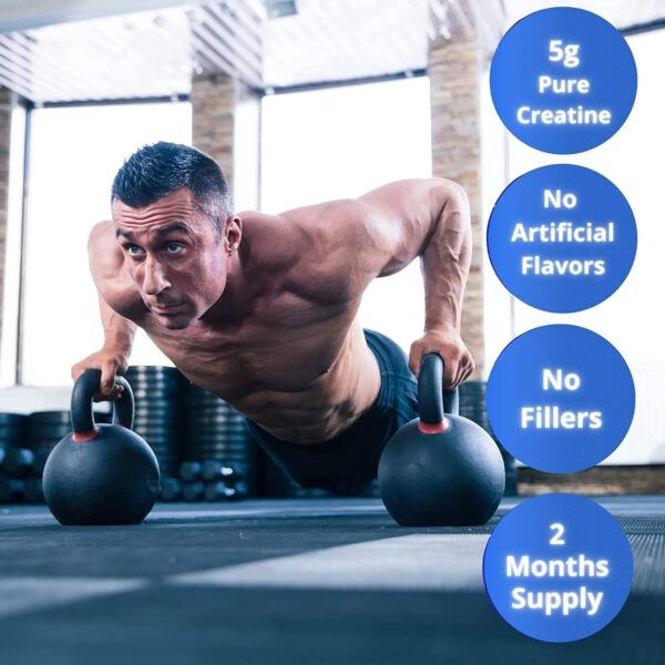 Gaspari Nutrition Pure Creatine Monohydrate, 5g of Pure Creatine, Boost Muscle and Size, Helps Increase Power and Anerobic Endurance (200 Servings, Unflavored)