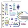 Food and Fitness Journal Meal Journal Diary Workout Wellness Log Notebook Planner Weight Loss Diet Meal Exercise Training Health Tracker 6.1" x 8.5" Hard Cover