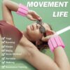 Wrist & Ankle Weights set of 2 (1lb each), Adjustable Silicone Weighted Bangles for Men and Women, Suitable for Arm & Leg Workout, Yoga, Pilates, Dance, Barre, Gym, Aerobics.
