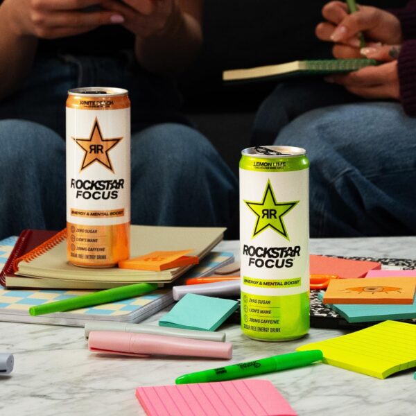 Rockstar Focus, Mixed Berry, 12 Fl Oz Cans (Pack of 12)