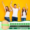 Sosation 144 Pcs Mental Health Awareness Bracelet Gifts Green Mental Faith Courage Hope Silicone Motivational Bracelets for Men Women