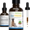 Pet Wellbeing Old Friend for Senior Cats - Supports Immune System Health, Joint Mobility, Healthy Energy Levels, Alfalfa, Reishi - Veterinarian-Formulated Herbal Supplement 2 oz (59 ml)
