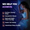 Sleep Burn Night Time Fat Burner,Night Shred Fat Burner and Natural Sleep Support for Men and Women,Metabolism Booster with Vitamin B6,L-Theanine Melatonin Astragalus Ceylon Cinnamon Berberine 60ct