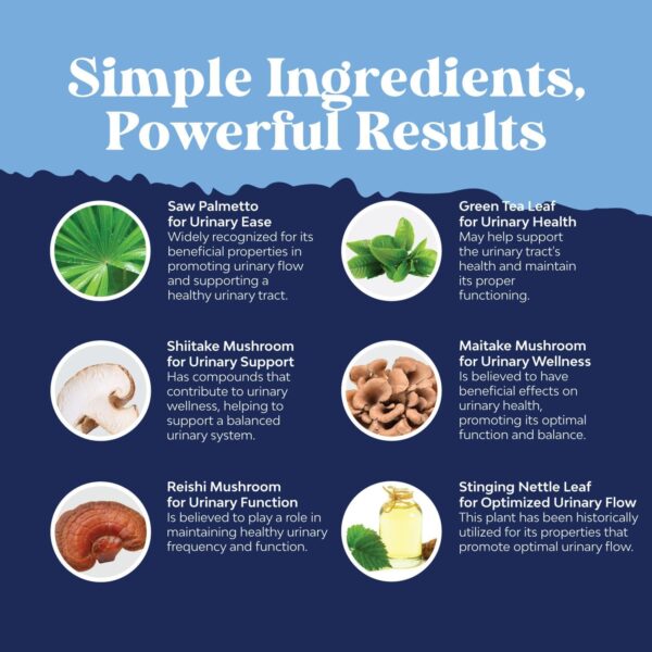 Herbal Prostate Supplement for Men - Potent Pygeum and Saw Palmetto Extract with Beta Sitosterol & Green Tea for Urinary Tract Support - Male Health Blend for Frequent Urination - 90 Capsules